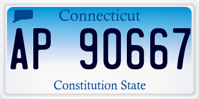 CT license plate AP90667