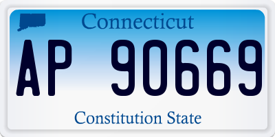 CT license plate AP90669