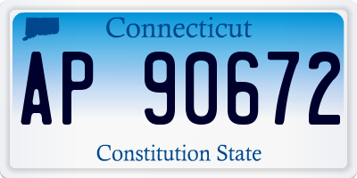 CT license plate AP90672