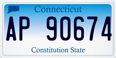 CT license plate AP90674