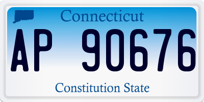 CT license plate AP90676