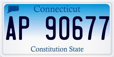 CT license plate AP90677