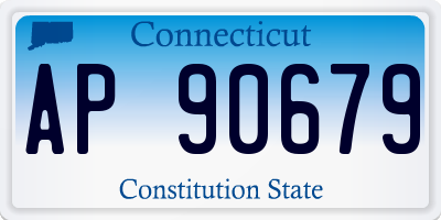 CT license plate AP90679