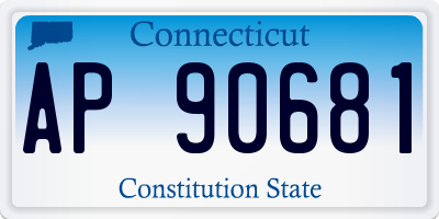 CT license plate AP90681