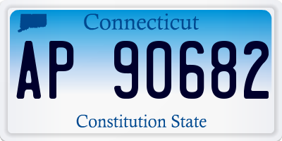 CT license plate AP90682