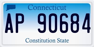 CT license plate AP90684