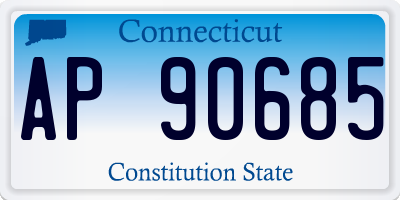 CT license plate AP90685