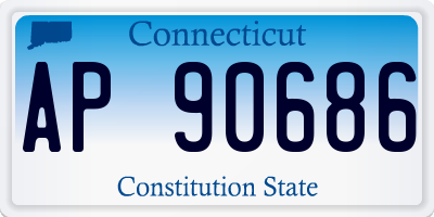 CT license plate AP90686