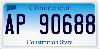 CT license plate AP90688