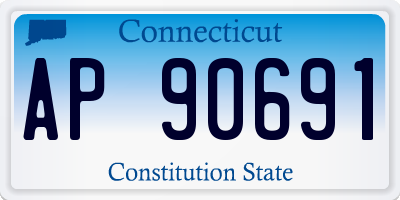 CT license plate AP90691