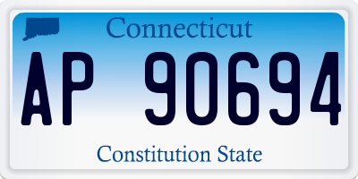 CT license plate AP90694