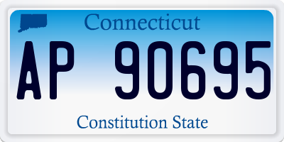 CT license plate AP90695