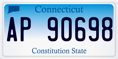 CT license plate AP90698