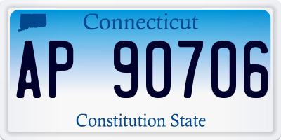 CT license plate AP90706