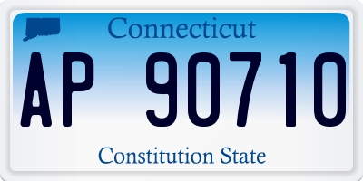 CT license plate AP90710