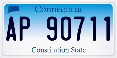 CT license plate AP90711