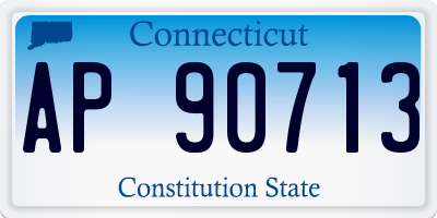 CT license plate AP90713