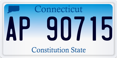 CT license plate AP90715