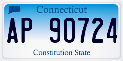 CT license plate AP90724