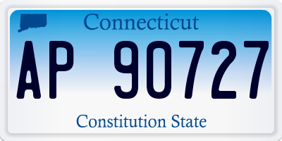 CT license plate AP90727