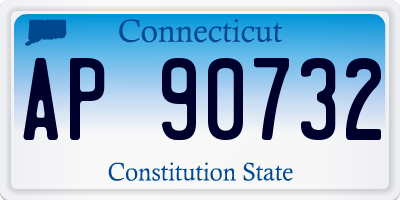 CT license plate AP90732