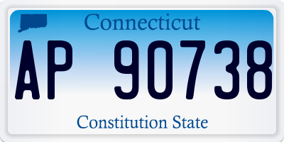 CT license plate AP90738