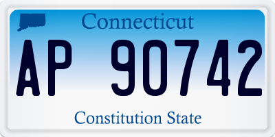 CT license plate AP90742