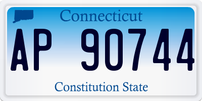 CT license plate AP90744