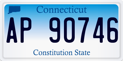 CT license plate AP90746