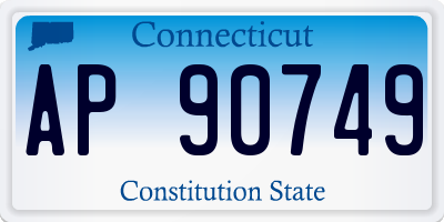 CT license plate AP90749