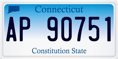 CT license plate AP90751