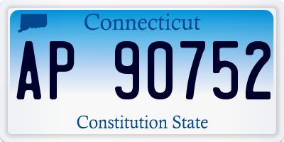 CT license plate AP90752