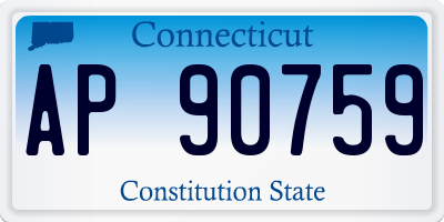 CT license plate AP90759