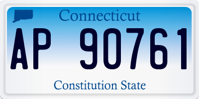 CT license plate AP90761