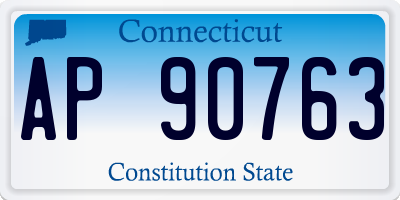 CT license plate AP90763