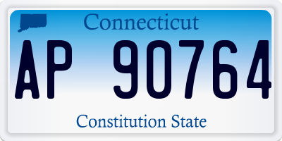 CT license plate AP90764