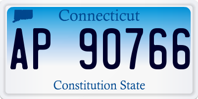 CT license plate AP90766