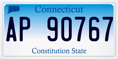 CT license plate AP90767