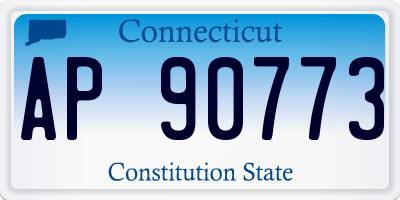 CT license plate AP90773