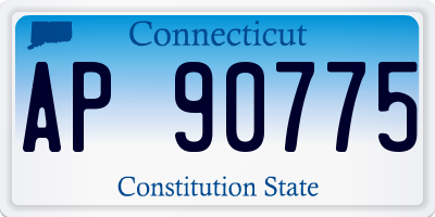 CT license plate AP90775