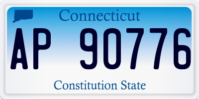 CT license plate AP90776