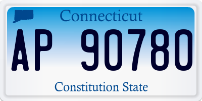 CT license plate AP90780