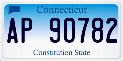 CT license plate AP90782