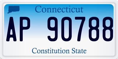 CT license plate AP90788