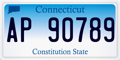 CT license plate AP90789