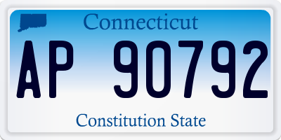 CT license plate AP90792