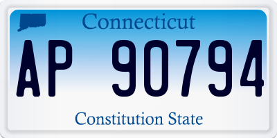 CT license plate AP90794