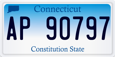 CT license plate AP90797