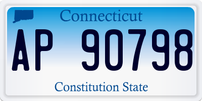 CT license plate AP90798