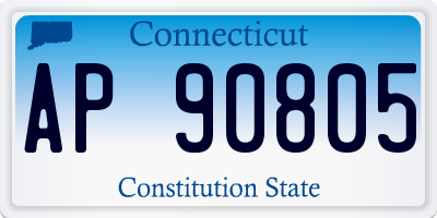 CT license plate AP90805